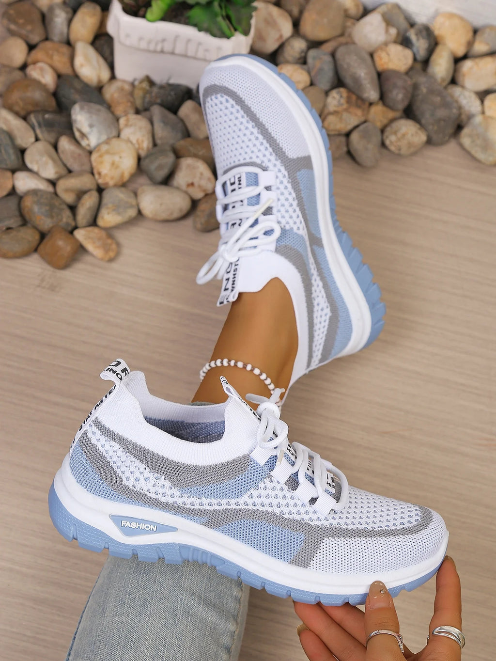 Zapatillas Informales de Lona para Mujer con Cordones