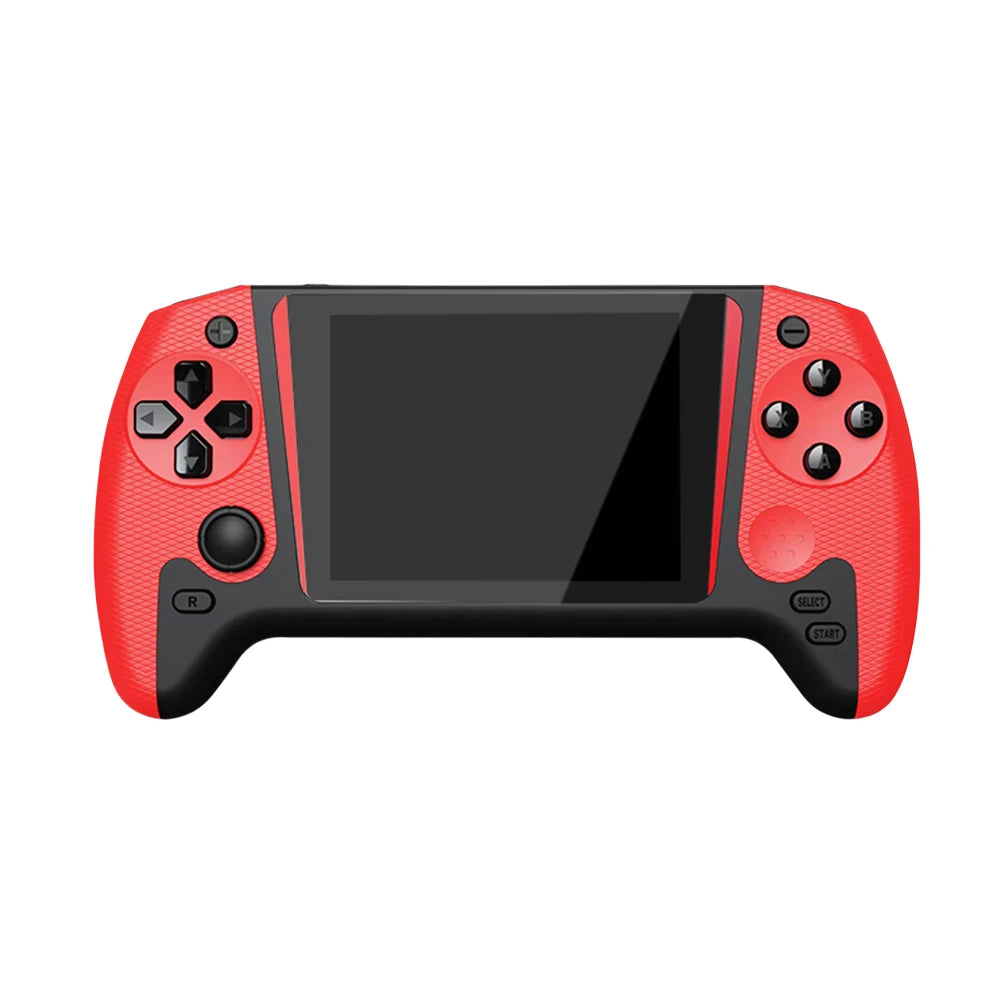 Consola de juegos con pantalla LCD de 3,5 pulgadas, 500 juegos integrados, consola de juegos portátil con conexión a TV, 1200mAh para niños y adultos, para un solo jugador