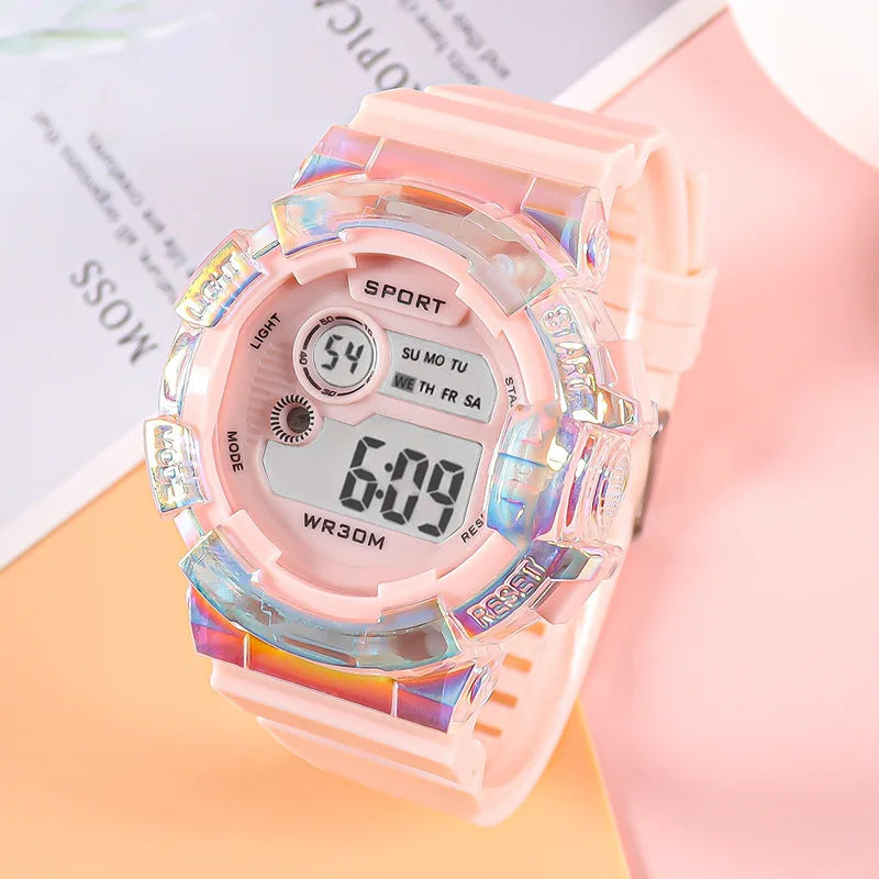 Reloj Digital LED Infantil Deportivo con Alarma
