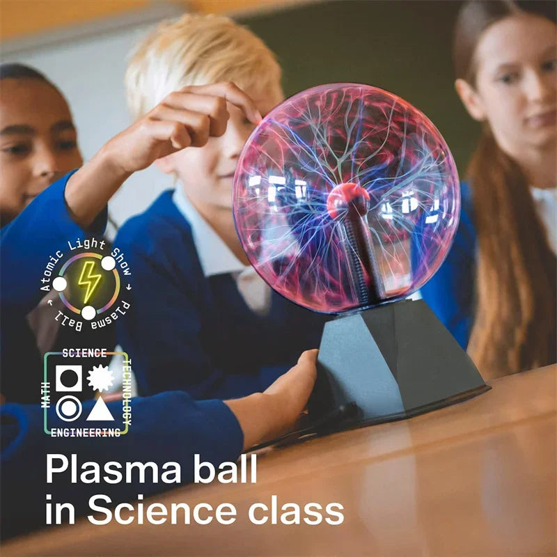 Lámpara de Plasma Mágica LED, Bola de Cristal Táctil para Decoración