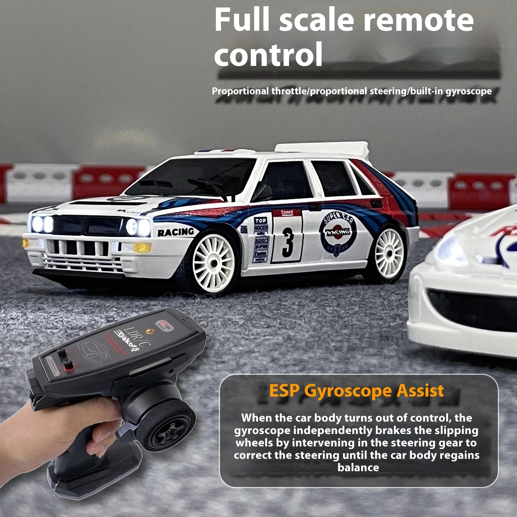 LDRC RC Drift Car 2801PRO 2802PRO 2803PRO 2804PRO 1/28 4WD con giroscopio totalmente proporcional acelerador y dirección coche Juguetes