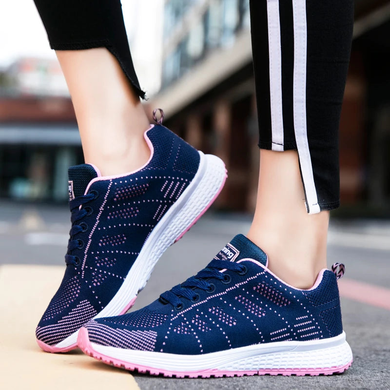 YRZL Zapatillas de deporte para hombre, zapatillas de deporte transpirables de malla cómodas y ligeras a la moda, zapatos deportivos para parejas, zapatos de tenis al aire libre para hombres