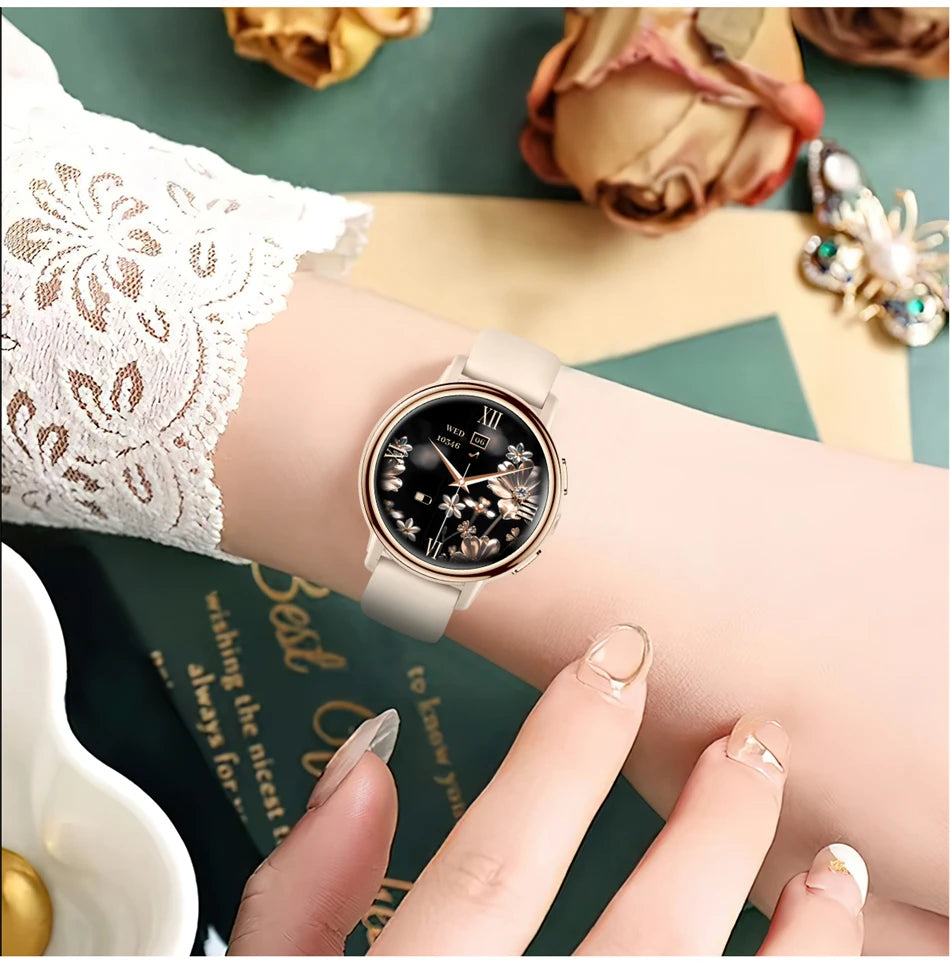 Reloj inteligente LIGE para mujer con pantalla AMOLED y llamadas Bluetooth