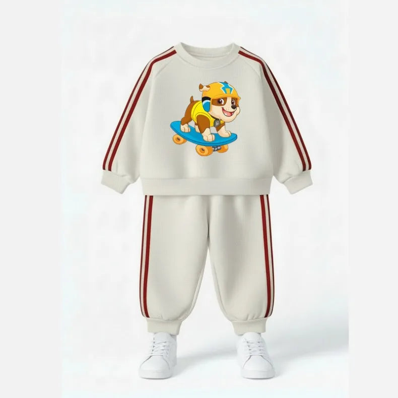 Conjuntos de ropa de manga larga para niños, chándal informal para niños, sudaderas con capucha y pantalón largo de dos piezas, nuevo estilo, primavera 2026