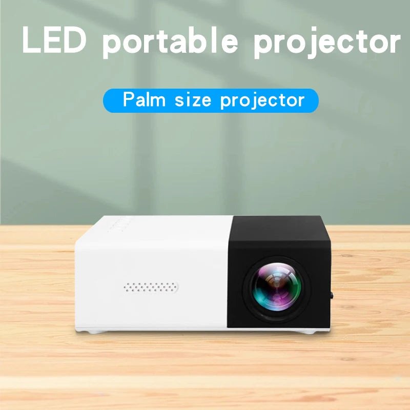 Mini proyector YG300 HD para cine en casa, compatible con HDMI y USB