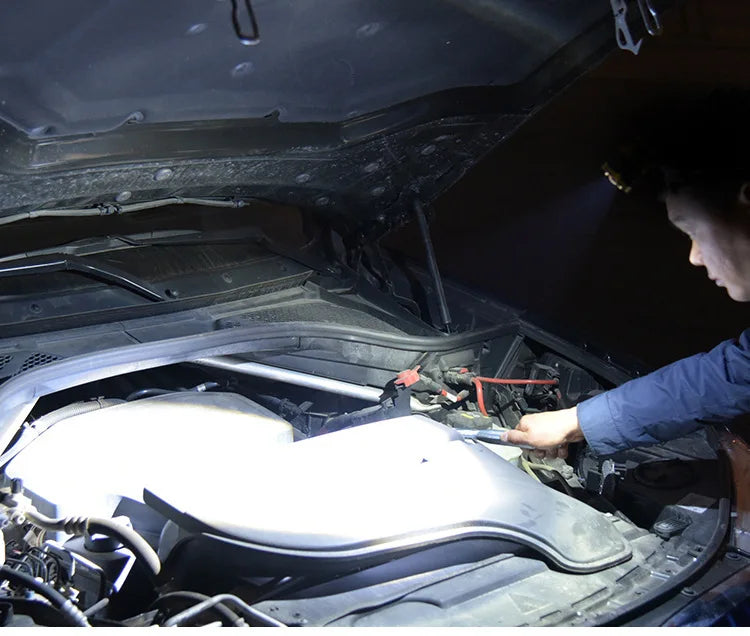 Linterna Frontal LED de 8 Modos para Acampar