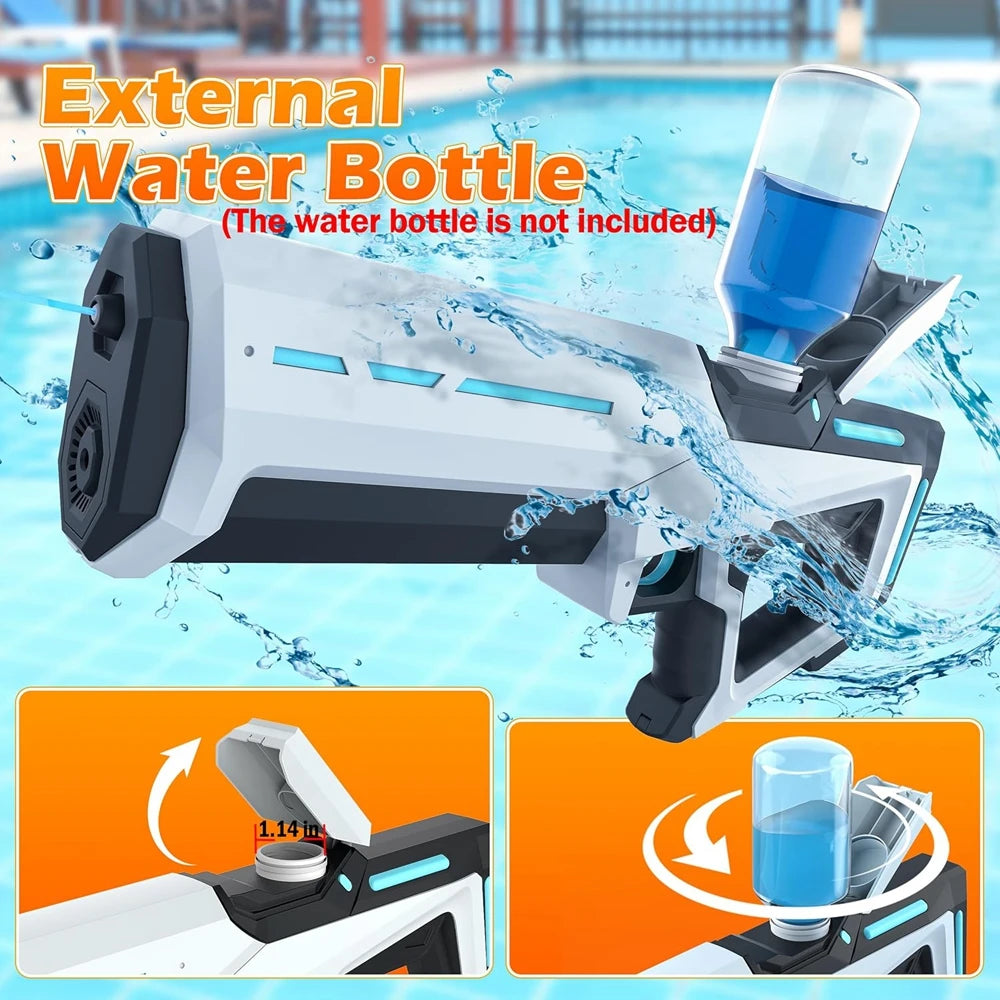 Pistola de Agua Eléctrica Automática para Verano Jardín Piscina
