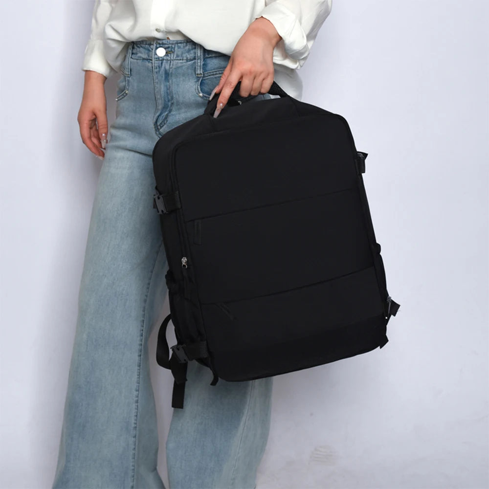 Mochila de Viaje Expandible 180° Apertura Frontal para Cabina y Uso Diario