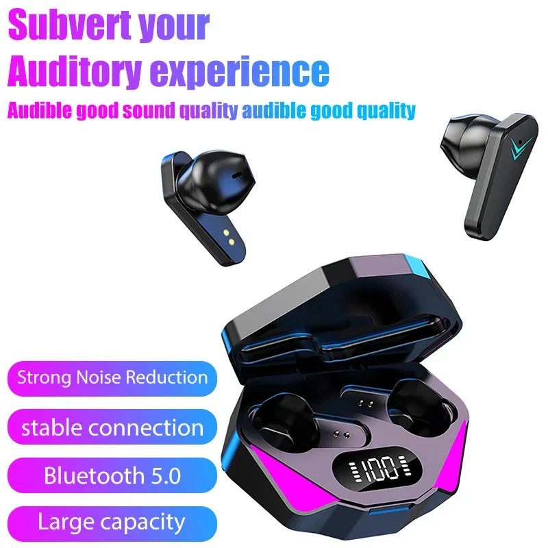 Auriculares Inalámbricos TWS X15 Gaming HiFi Bluetooth 5.0 con Micrófono