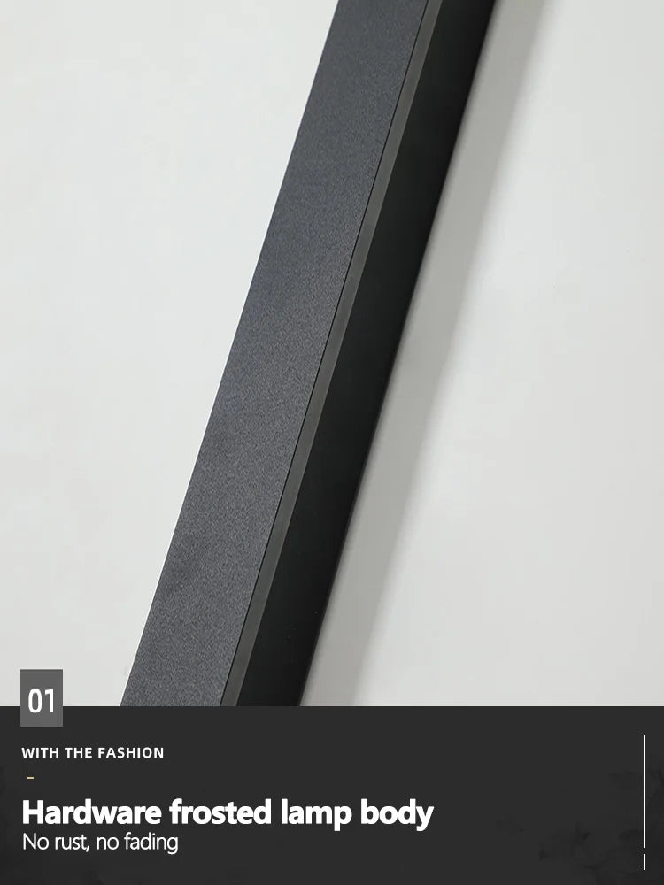 Lámpara de pared impermeable para exteriores, lámparas de pared para jardín, luces LED, fondo de TV nórdico moderno para sala de estar, IP65, arandela de pared de 110/220v