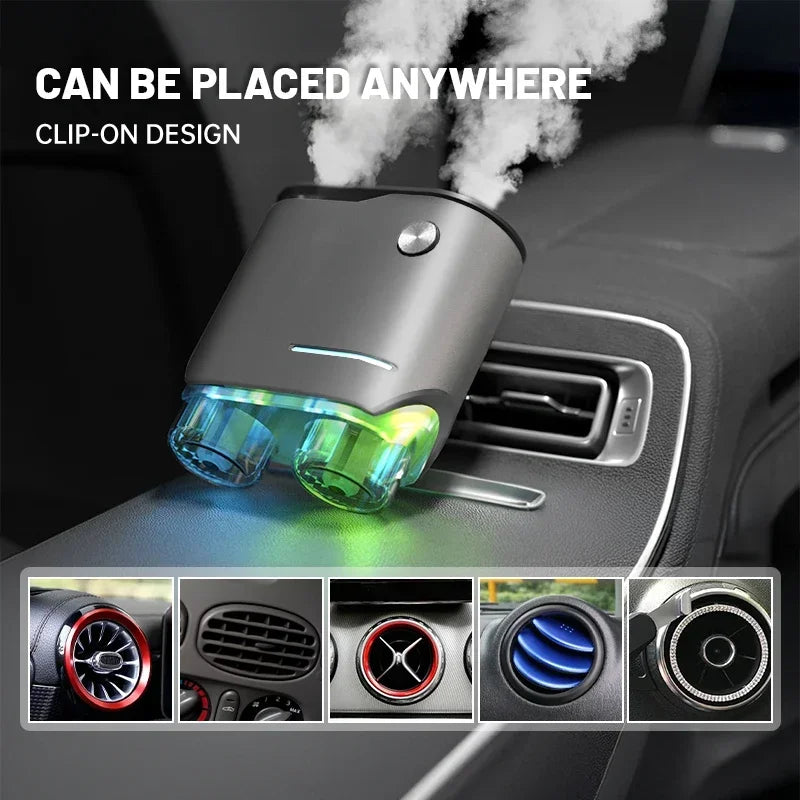 Ambientador para coche, tres resistencias ajustables, máquina de aromaterapia para coche, fragancia de perfume ambientador portátil