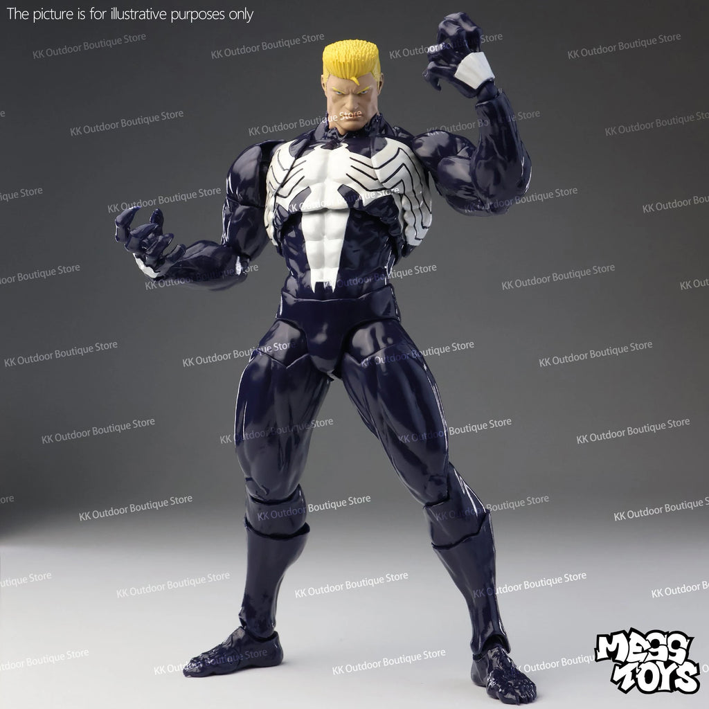 NUEVO Mess Toys Venom Lethal Neighbor Spider-Man Symbiotic Black Suit Messtoys Spiderman Figura de Acción Anime Modelo Muñeco Regalos Juguetes