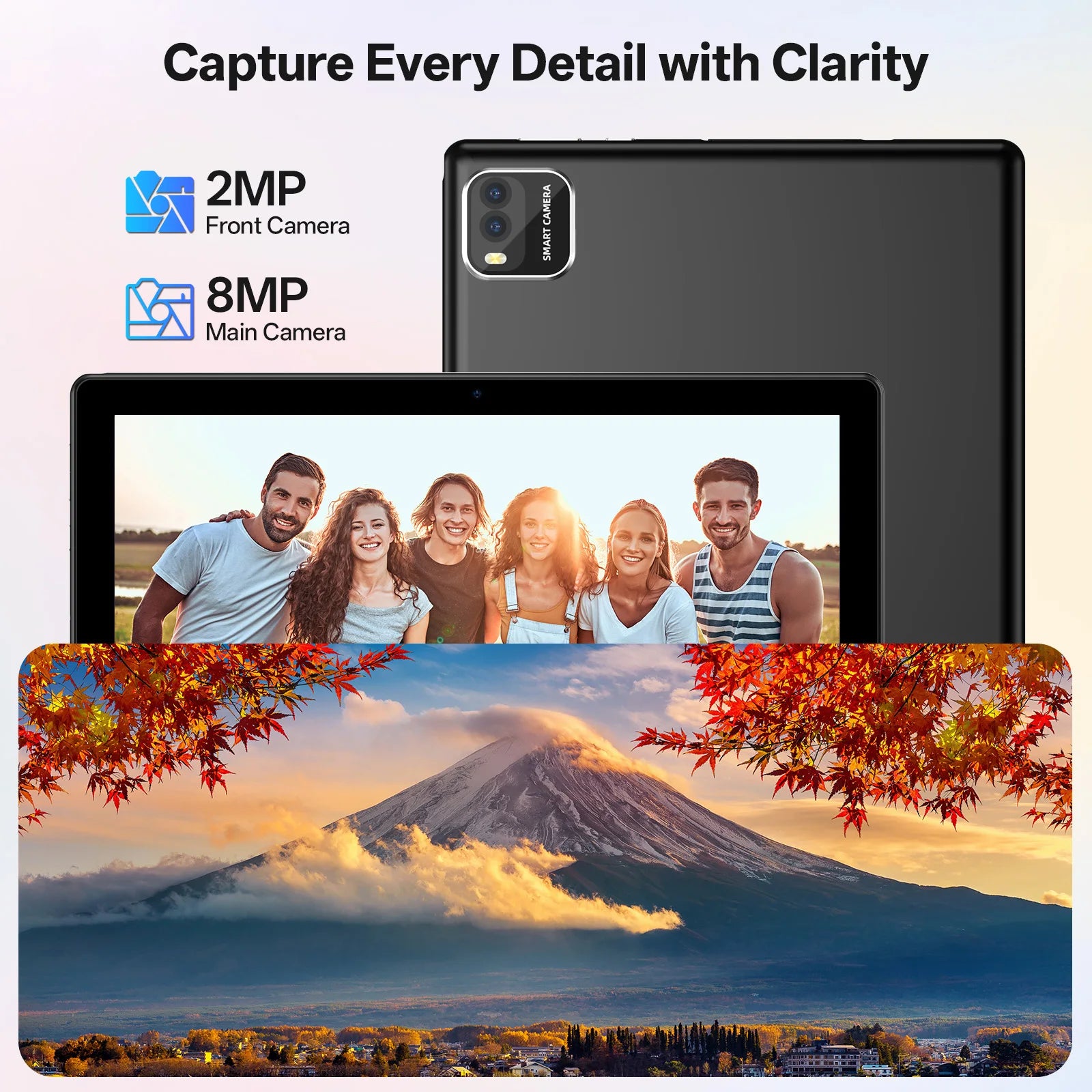 Tablet BAKEN 10 pulgadas Android 15, cuatro núcleos, 12 GB + 64 GB, WiFi 6