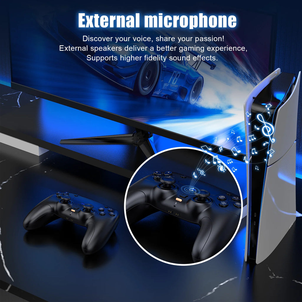 Mando inalámbrico para Playstation 5 con Turbo Dual Sense, vibración adaptativa, gatillos, micrófono externo, controlador de juegos para consola PS5