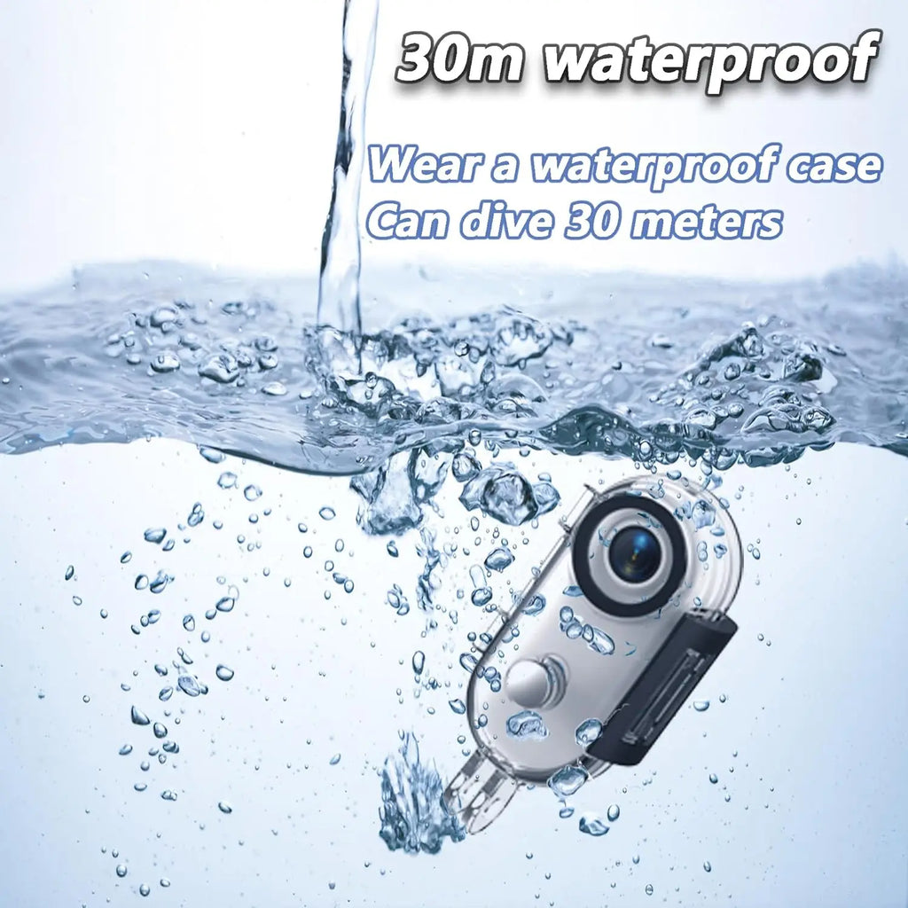 Mini cámara de acción 4K WiFi impermeable con montaje para bicicleta y casco