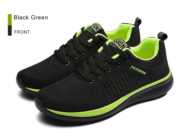 YRZL Zapatillas de deporte para hombre, zapatillas deportivas ligeras, zapatos informales transpirables de malla clásica, zapatos antideslizantes de moda para hombre