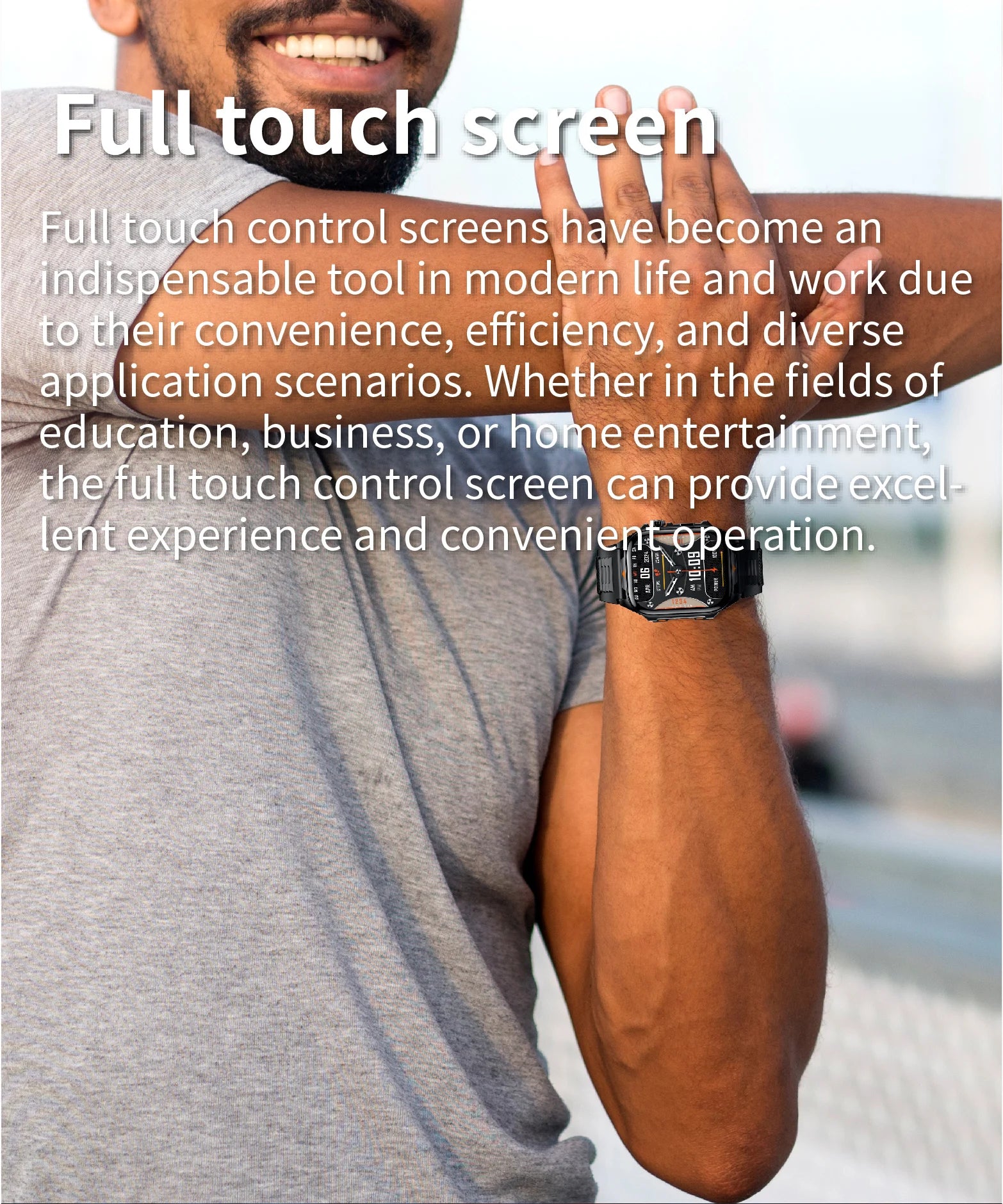 Reloj Inteligente Digital Ritmo Cardíaco Hombre