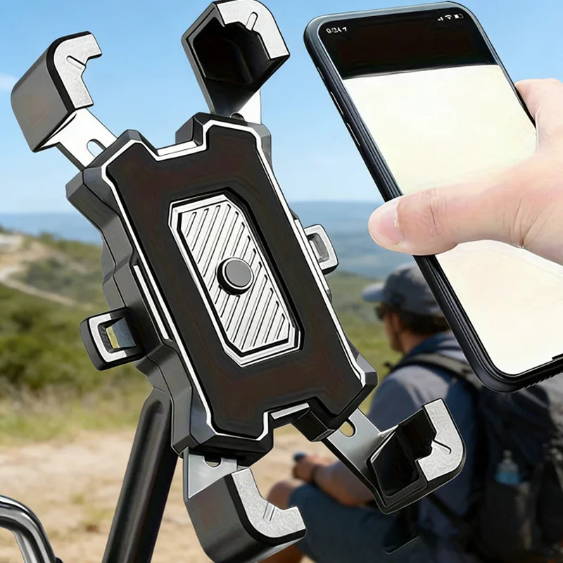 VIKEFON 360 °   Soporte Giratorio para Teléfono de Bicicleta Eléctrica para iPhone, Soporte para Bicicleta de Montaña, Motocicleta, Soporte Antideslizante para Ciclismo