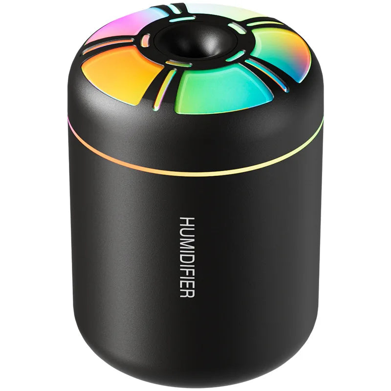 Mini humidificador USB Searide 180ml con difusor de aromas y luces de colores
