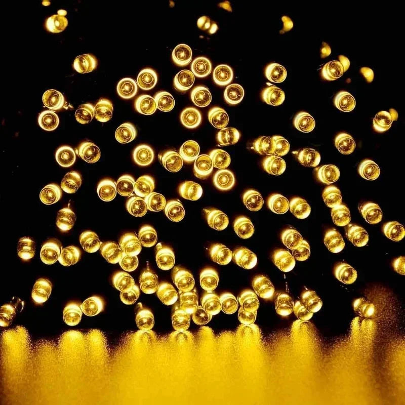 Cadena de Luces LED Solar para Jardín Exterior Decorativa