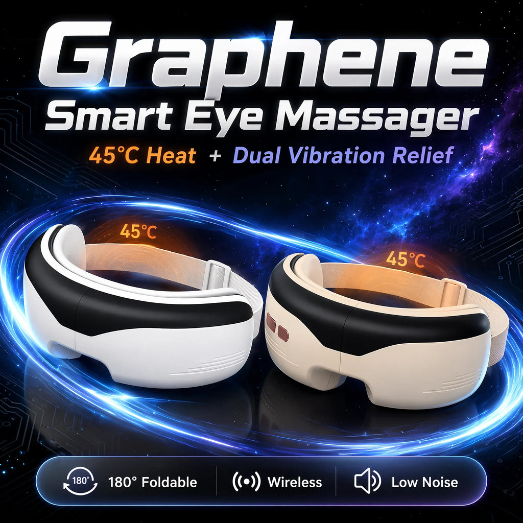 Masajeador de Ojos con Calor de Grafeno y Vibración Plegable