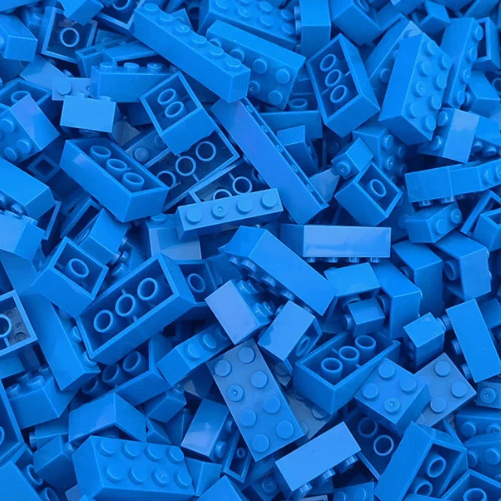 120/240 Uds. Juego de bloques de construcción a granel ciudad ladrillos clásicos montaje colorido DIY juguete creativo juguete educativo interactivo para niños