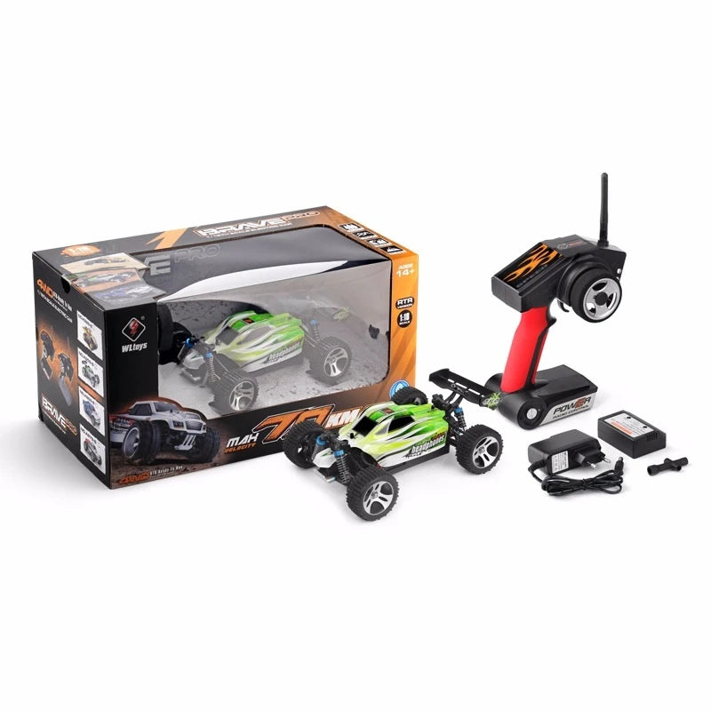 WLtoys A959 - B Actualización 2.4G 4WD RC Coche todoterreno 1:18 Juguete de deriva de alta velocidad a escala completa