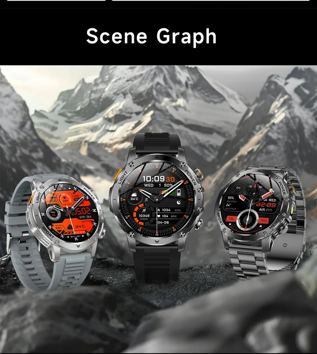 Reloj Inteligente Deportivo AMOLED con Batería 1000mAh, Brújula y GPS