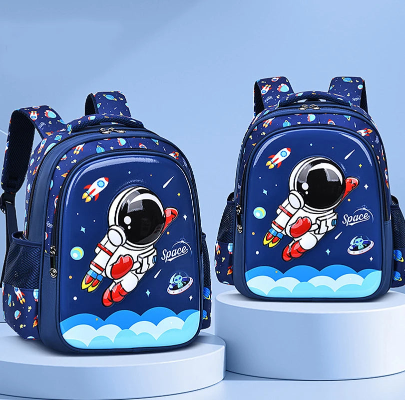 Mochila Escolar Impermeable con Astronauta 3D para Niños