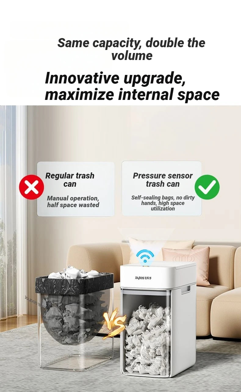 Papelera inteligente Joybos con sensor de movimiento y tapa automática, 12 L