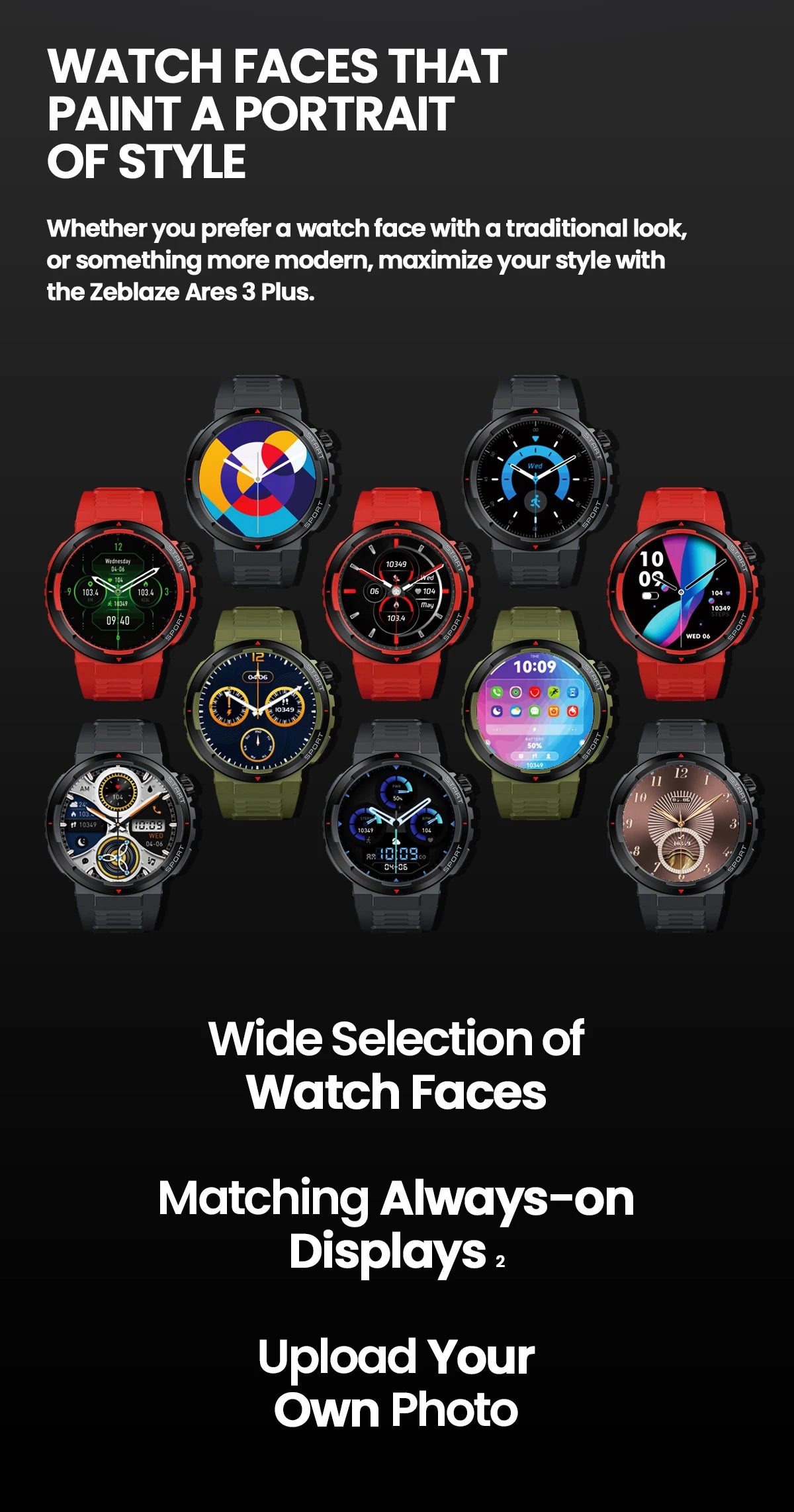 Zeblaze Ares 3 Plus Reloj Inteligente AMOLED