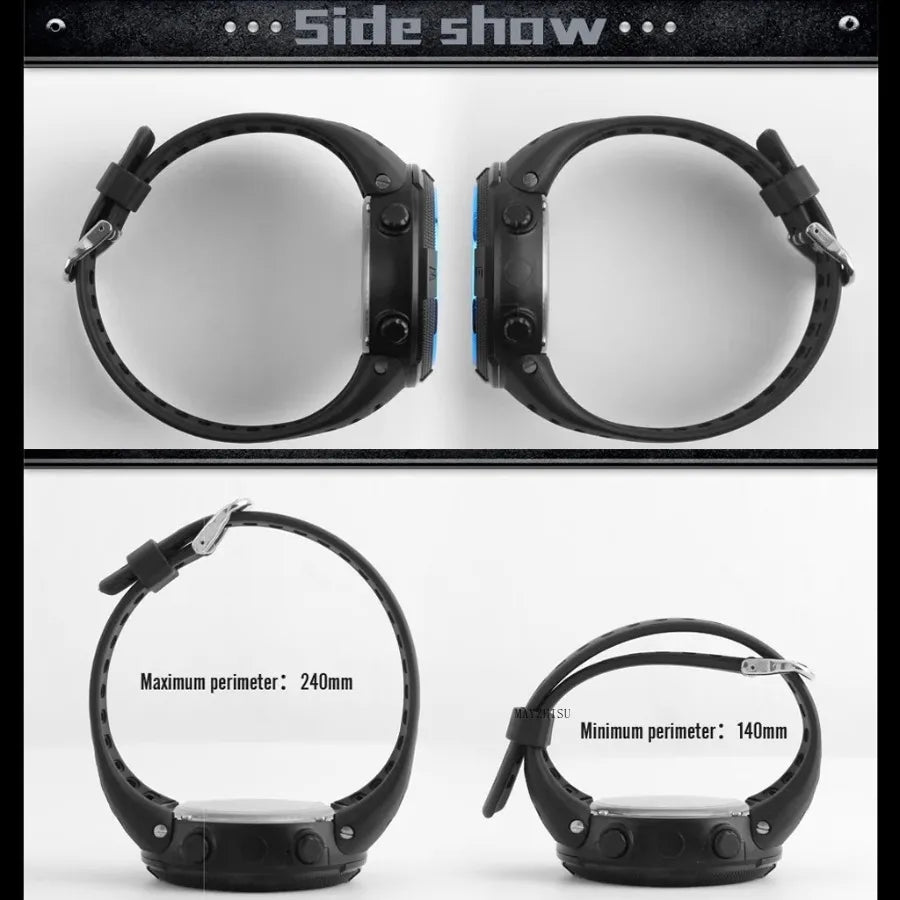 Reloj Digital LED Deportivo Militar Multifunción