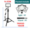 Kit de iluminación Led para fotografía y cámara, luz de vídeo con trípode, filtros RGB de 4 colores para filmación, transmisión, grabación en estudio