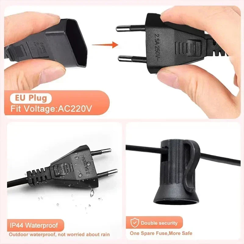 Guirnalda LED G40 para Exteriores Patio Bistro 220V