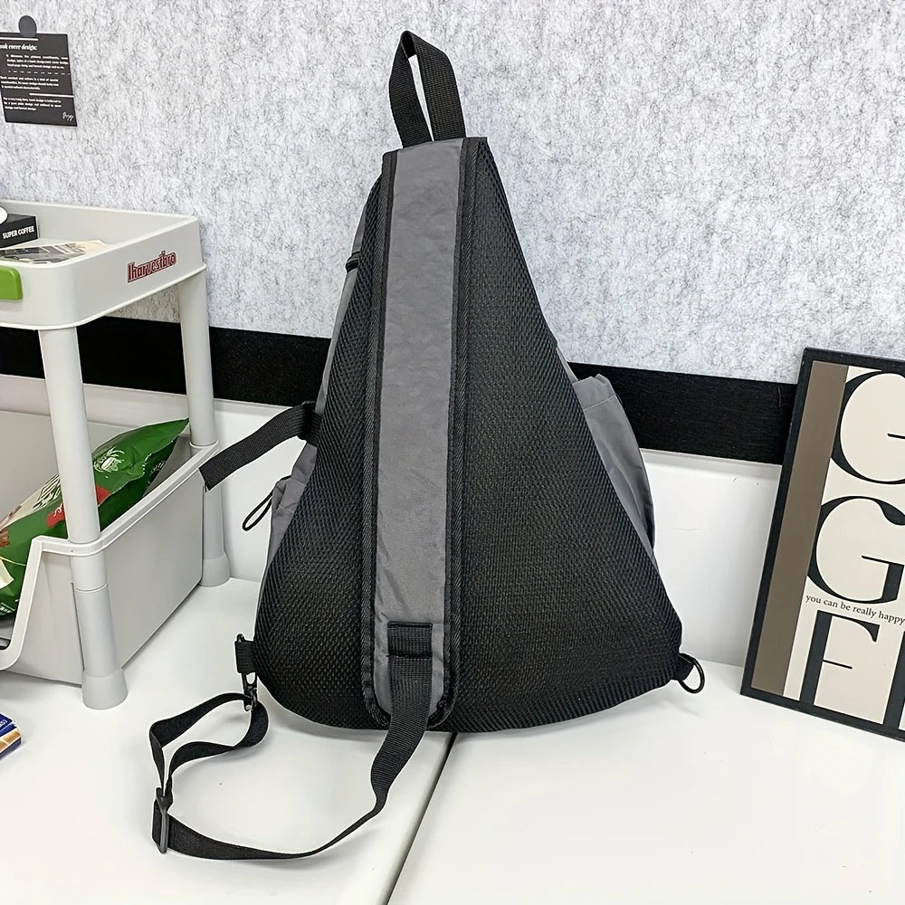 Bolso de pecho de gran capacidad, bolso de hombro deportivo, bolso de ciclismo, bolso de trabajo, nuevo bolso cruzado funcional y versátil