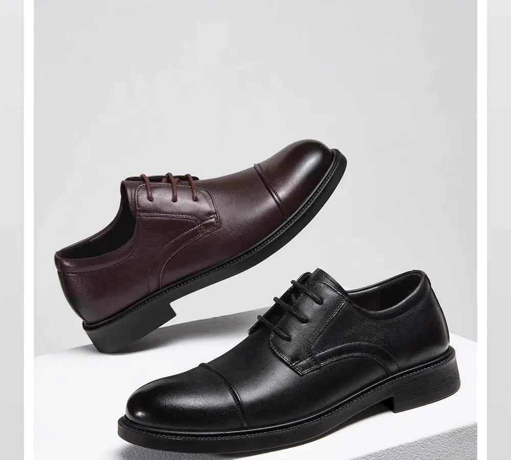 Golden Camel Zapatos informales para hombre, cómodos, antideslizantes, de cuero, con suela suave, zapatos planos para caminar, zapatos de vestir ligeros