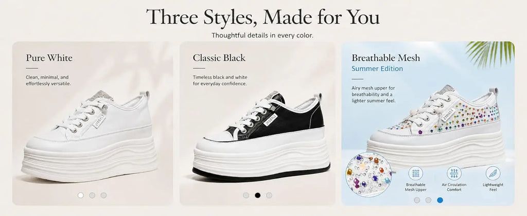 Zapatos de Plataforma Oculta para Mujer con Tacón de 9 cm