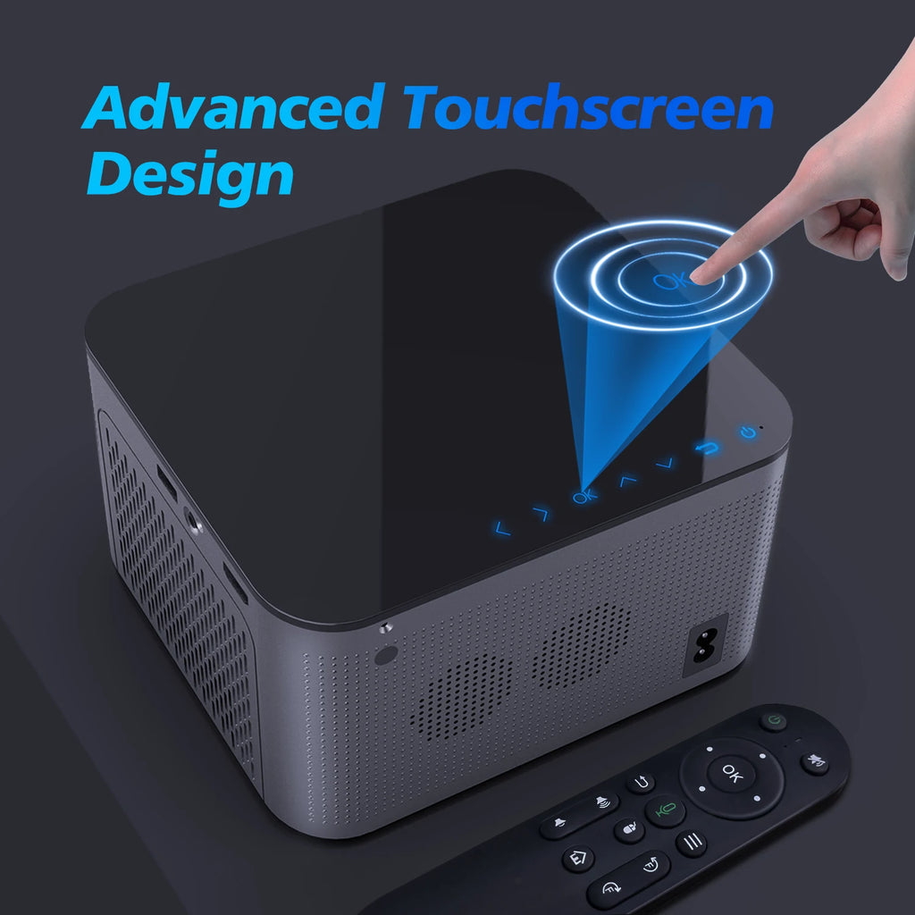 Proyector Magcubic HY350 Pro 580ANSI Android 11 4K 1080P Wifi6 Control de voz Allwinner H713 Enfoque electrónico BT 5,0 cine en casa