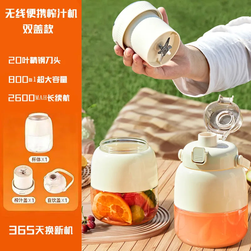 Licuadora Portátil Recargable USB 500-1000 ml