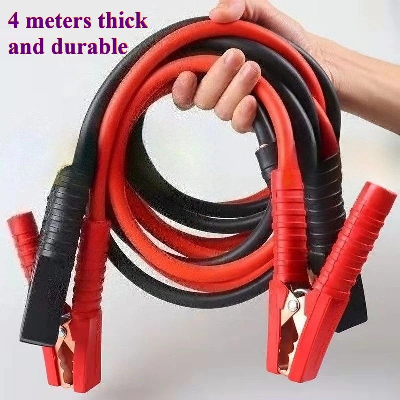 Cable de Puente para Batería de Auto - Cobre Puro 4 Metros