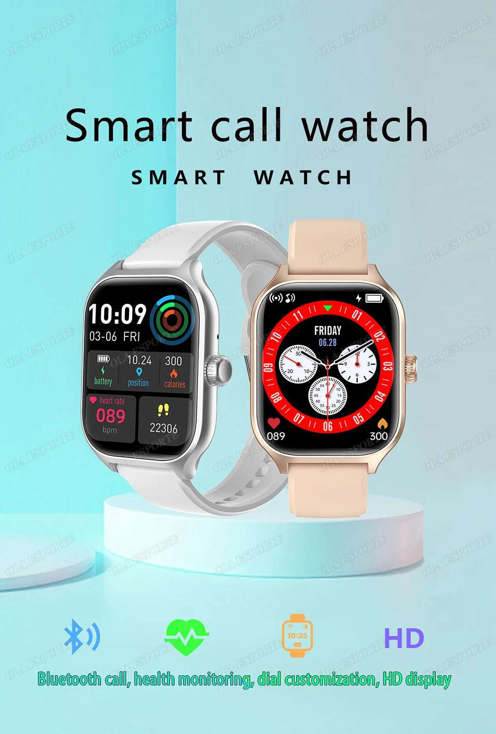 Nuevo Reloj Inteligente 2026 Android IOS, Pantalla a Color de 2.01 Pulgadas, Llamadas Bluetooth, Monitor de Oxígeno en Sangre/Presión Arterial, Reloj Inteligente para Hombre y Mujer Ma27
