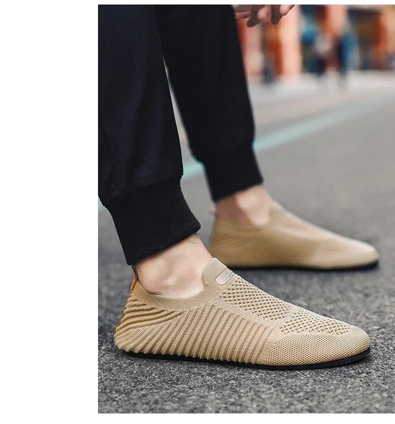 YRZL-mocasines de conducción suaves para hombre, zapatos planos de alta calidad para caminar, mocasines informales de malla transpirable, sin cordones