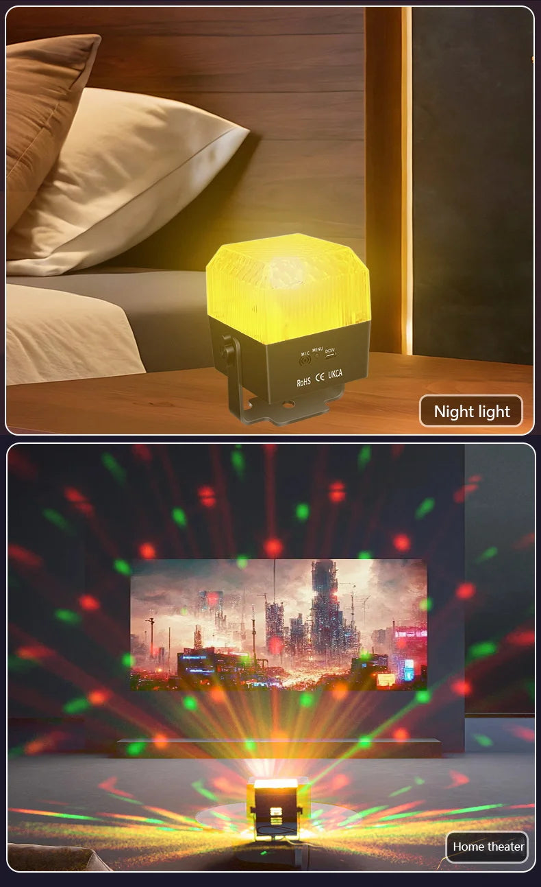Luz LED Nocturna con Control Remoto para Fiesta