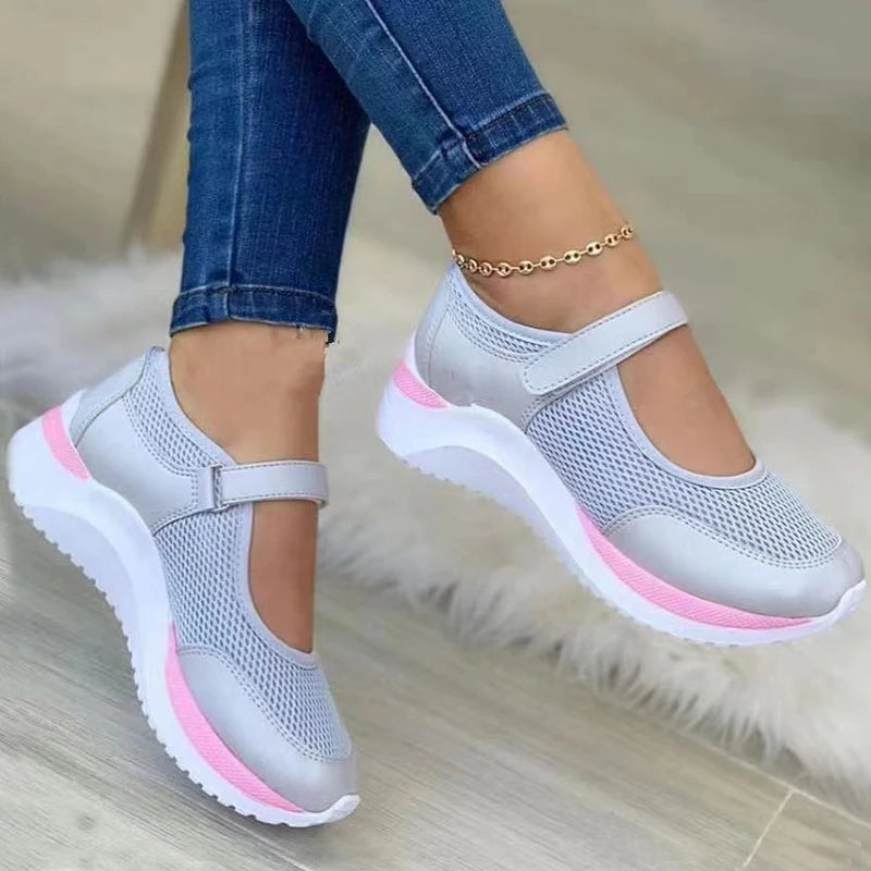 Zapatillas de Malla con Suela Gruesa para Mujer — Tallas 35 a 43