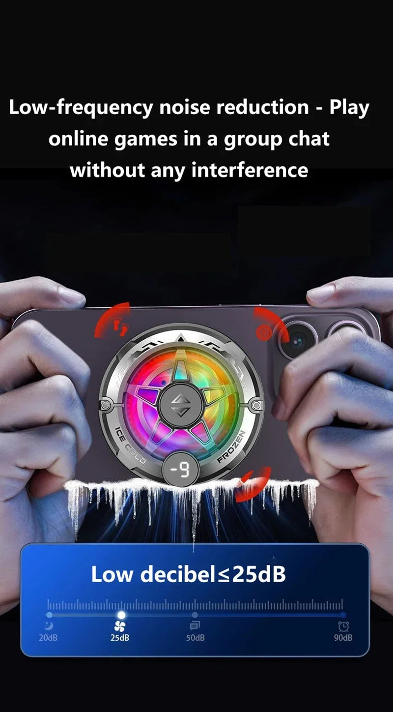 Enfriador de Teléfono para Gaming con Clip Magnético, Android e iOS
