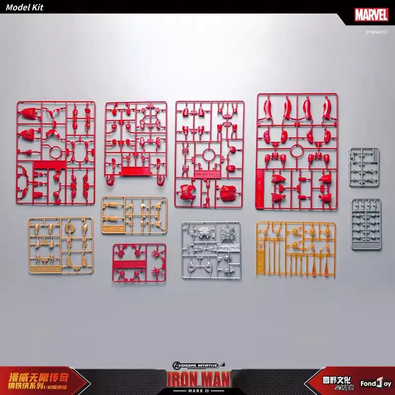 Caliente Fondjoy Marvel IronMan MK3 ensamblar juguetes Iron Man modelo 15cm Material ABS 1/12 escala figuras de acción juguetes niño regalos de cumpleaños