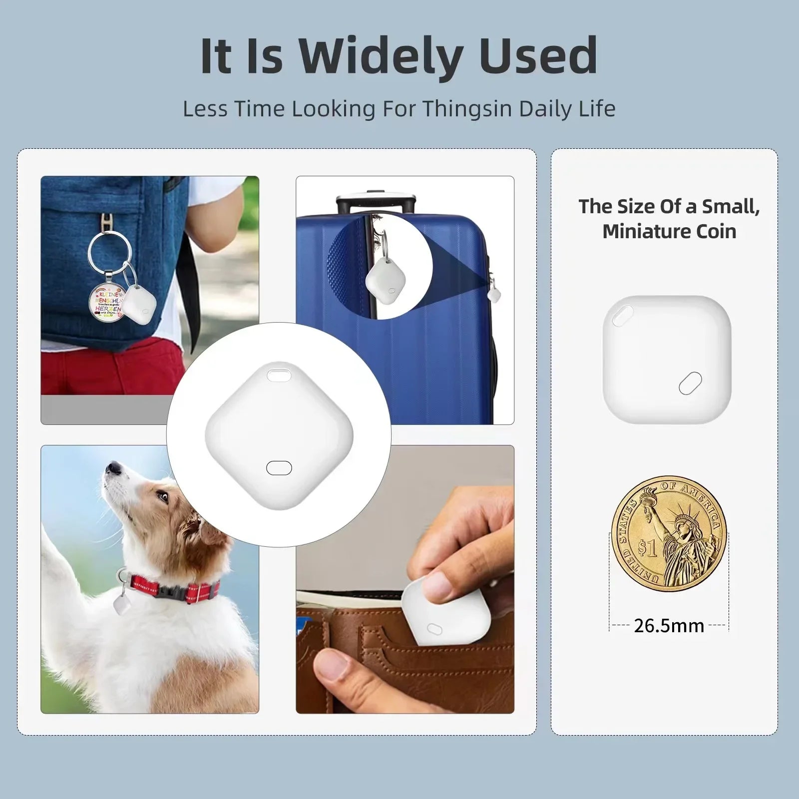Mini dispositivo de seguimiento para Apple Find My Key, buscador inteligente de niños, localizador de mascotas, GPS para coche, rastreador perdido, rastreador inteligente Bluetooth, sistema IOS