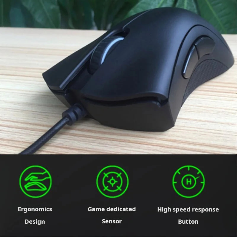 Razer Mouse Purgatory Viper edición estándar 6400DPI ratón para juegos con cable mercancía de marca regalo de graduación de cumpleaños al por mayor