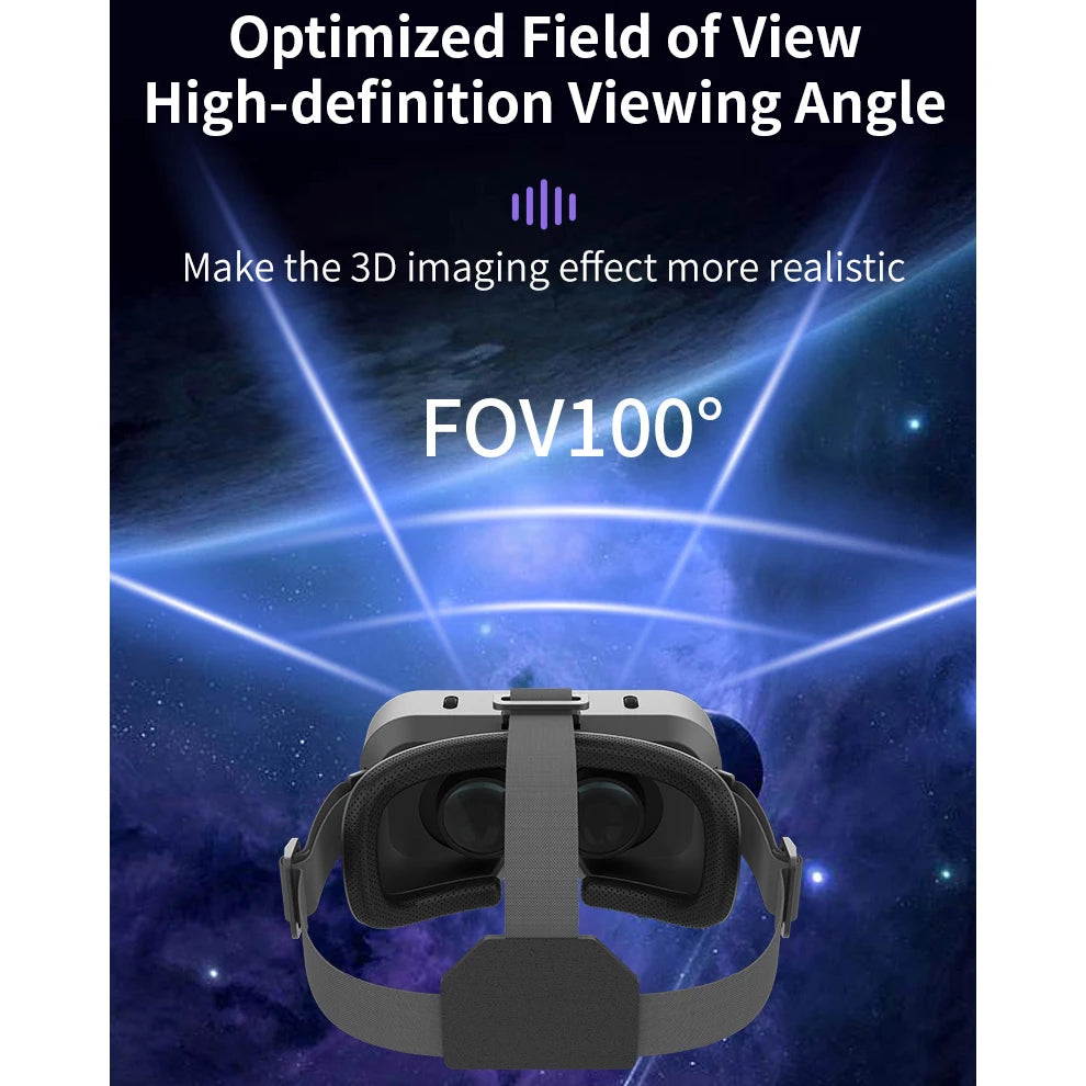 Gafas VR 3D Viar para teléfono, auriculares de realidad Virtual, dispositivos para casco, lentes inteligentes, gafas para teléfonos inteligentes, juego móvil Hedset