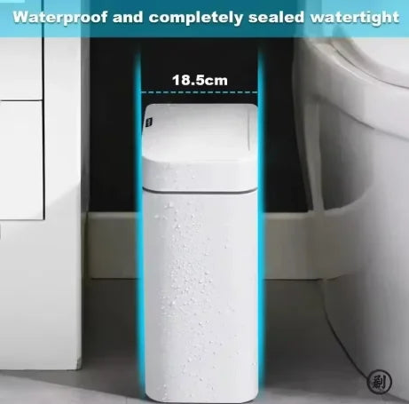 Bote de basura inteligente con sensor automático sin contacto de 15 litros